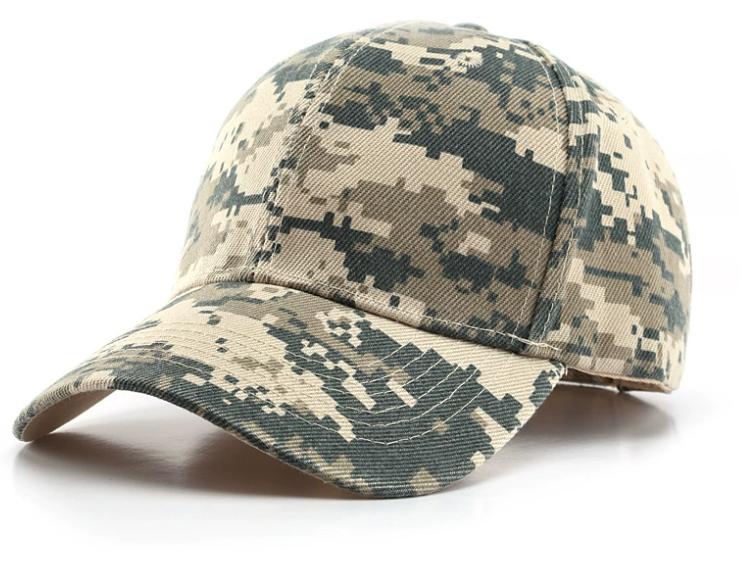 Sport Digital Camouflage Baseball Cap Outdoor Sunshade Breathable Cotton Unisex Camping Cap