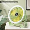 Tent Hanging Small Fan with LED Light Camping Ceiling Fan USB Rechargeable 1200mAh Cooling Handheld Fan for Outdoor Camping Dorm