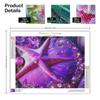 Алмазная картина фиолетовая морская звезда, вышивка, пейзажная мозаика, картина из стразов, Настенный декор 30x40 см/12x16 дюймов