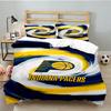 Pacers Basketball Team  3pcs Bedding Set,Including 1pc Duvet Cover And 2pcs Pillowcases Perfect Gift for Christmas,Ideal for Bedroom, Dormitory