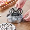 1PC Mosquito Coils Holder Stainless Steel Mosquito Coil Box with Cover Round Mosquito Coil Tray Easy To Clean Anti-Mosquito Supplies