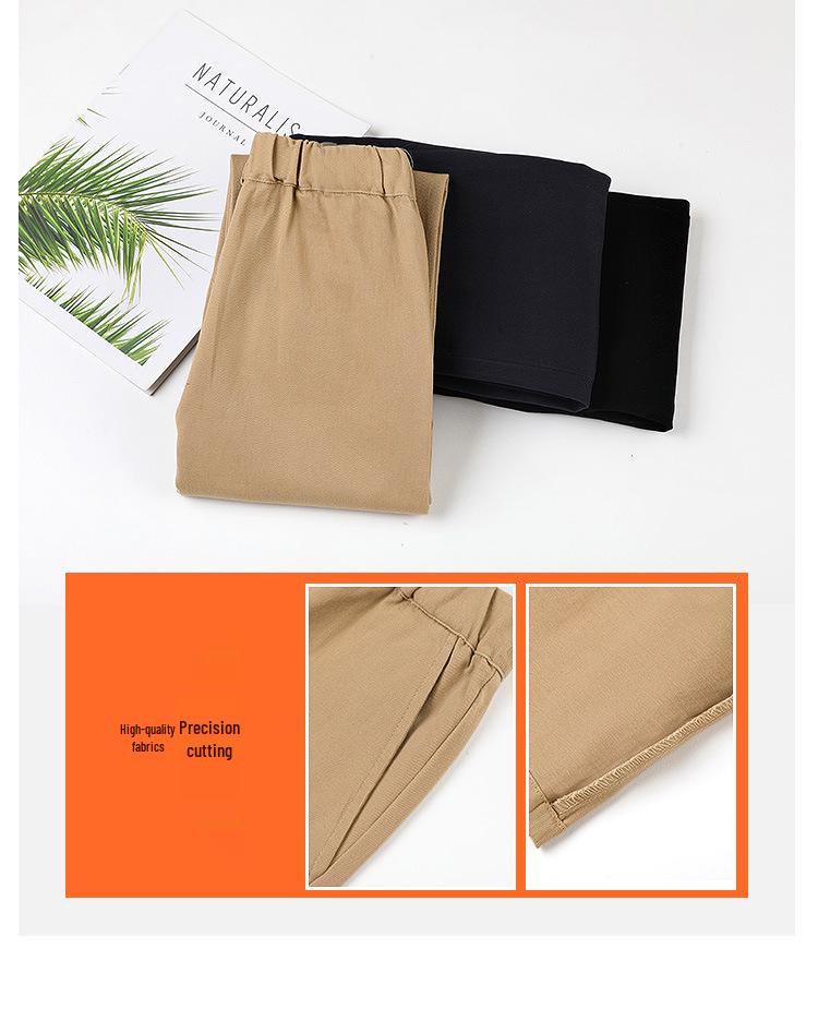 Детские брюки цвета хаки и темно-синие для школьной формы – Чистый хлопок, Функциональные, Свободного кроя