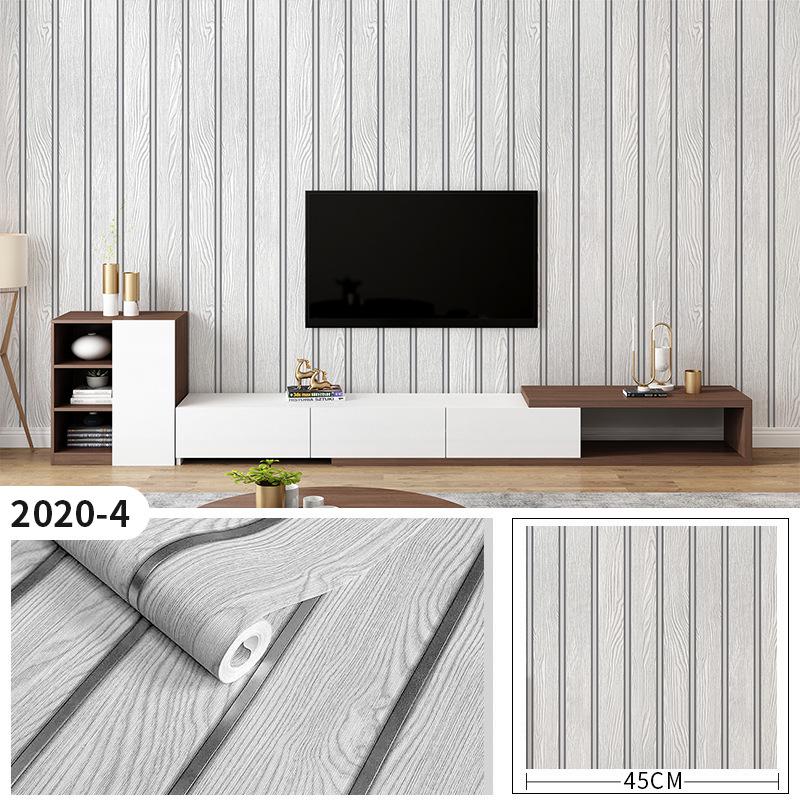 3D ПВХ Обои под Дерево с Решеткой для Спальни, Гостиной или Кабинета