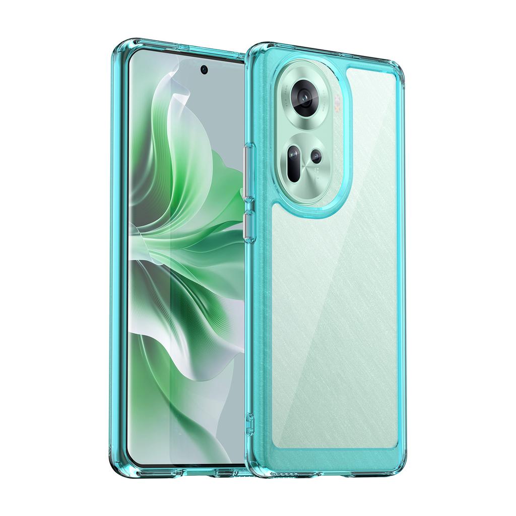 Ударопрочный прозрачный чехол TPU для OPPO Reno 11 5G 10 Pro 8 7 Lite 8T 7Z защитный чехол рамка Funda Coque Capa