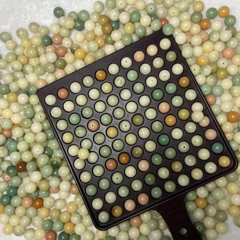 Поднос для подсчета бусин для DIY поделок, пластиковый органайзер для бусин, доска для раскладки бусин с ручкой, ювелирные принадлежности