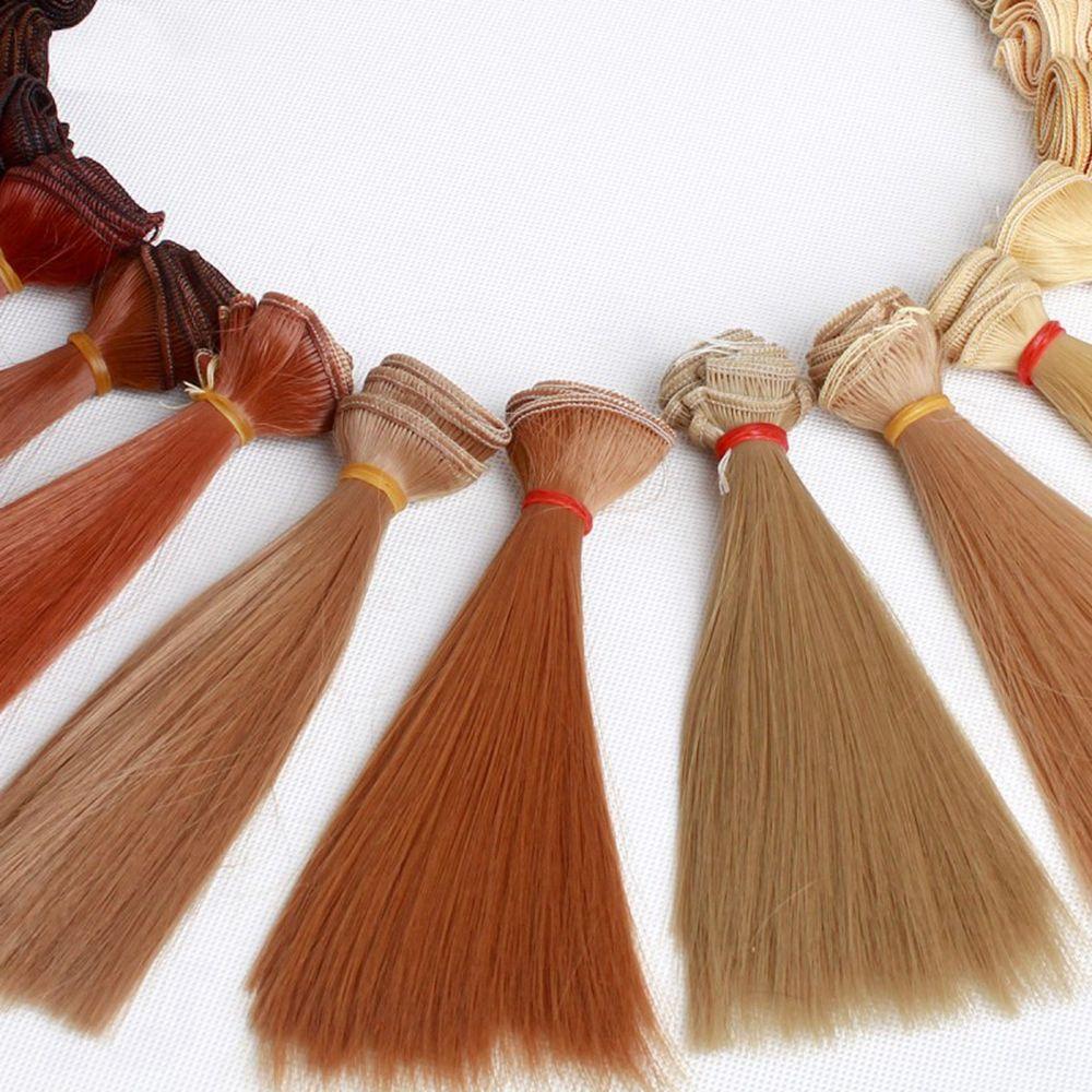 1PC Hot Synthetic Fiber High-temperature Wire DIY Dolls Accessories Doll Wigs Long Straight Wig Hair