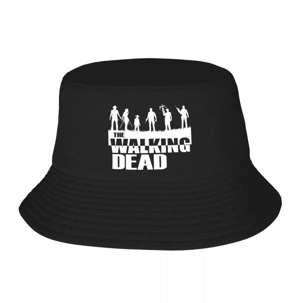 Custom Horror TV Show The Walking Dead Bucket Hat WomenUnisex Fashion Summer Beach Sun Fisherman Cap