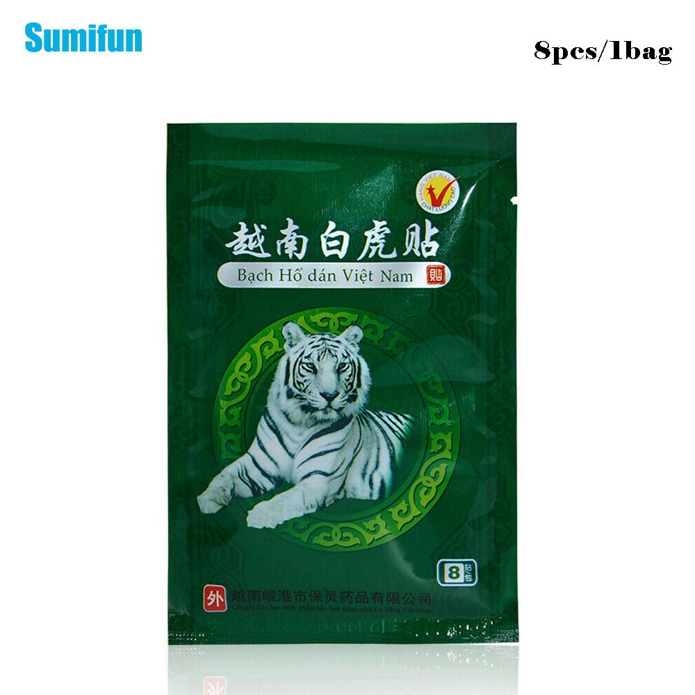 Sumifun 8/16/24 шт., вьетнамский бальзам с белым тигром, пластырь от боли в мышцах, плечах, шее, артрите, китайский травяной медицинский пластырь