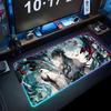 Dan heng Коврик для мыши RGB Игровой коврик для мыши Большой светодиодный коврик Настольный коврик для ПК Светящийся коврик для мыши Большие коврики для клавиатуры Ковер для стола с подсветкой
