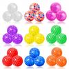 10pcs Transparent TPR Crystal Ball Solid Rainbow Ball Squeeze Toys  Children Birthday Gift