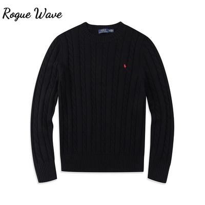 RogueWave Высококачественный свитер для мужчин и женщин с круглым вырезом и плюшевым толстым свитером Зимний теплый вязаный базовый свитер