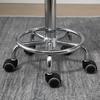 Rolling Stool with Backrest 57-72 cm Height-Adjustable Swivel Stool for Office Salon Massage