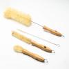 Gaia Guy Cleaning Brush Set Sisal Brush Wooden for Cleaning Narrow Neck Kettles Includes Lid Long Straw Brush (Plastic Free) + Handle) Bottles,