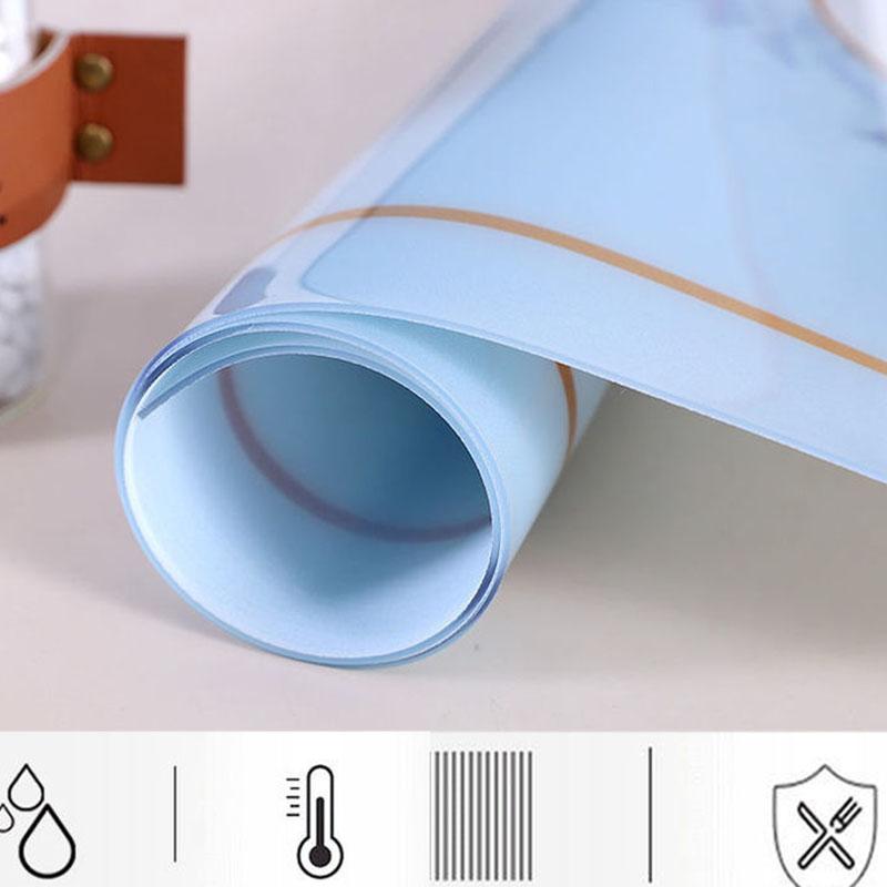 1pcs PVC Printed Table Cloth Waterproof Kitchen Oil-Proof Table Mat Oil-proof Anti-scalding Coffee Table Party Rectangular Table Cover