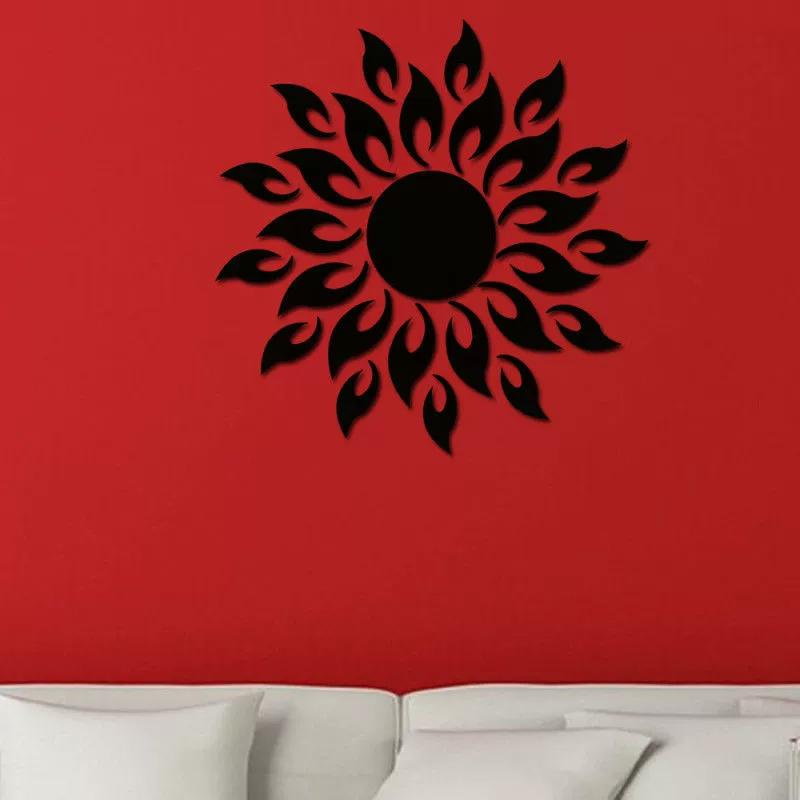 3D Mirror Sun Art Removable Wall Sticker Acrylic Mural Decal Home Room Decor DIY