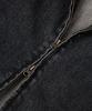 Черная укороченная джинсовая куртка-косуха Underoff Washed