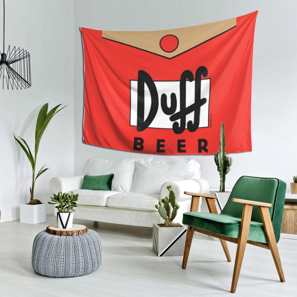 Duff Beer Tapestry Decor Art Aesthetic Tapestries for Living Room Bedroom Home Wall Cloth Wall Hanging