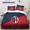 Bologna FC Pattern Bedding Home Decoration Birthday & Festival Gift (1 * duvet cover + 2 * pillowcase, without core)