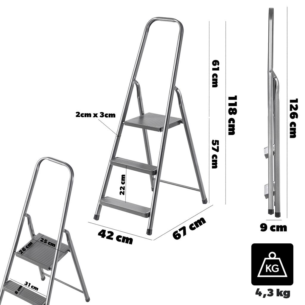 Стальная лестница бытовая складная стремянка цельная 125 кг