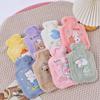 250/500/1000ML Cartoon Plush Rabbit Bear Hot Water Bottle Water Filling Velvet Small Portable Student Hand Warmer Cute Warm Water Bag