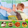 304 Stainless Steel Lunch Box 3 Compartments Lunch Boxes 1500ML Food Container  with 2 Seasoning Boxes for Children's and Adults