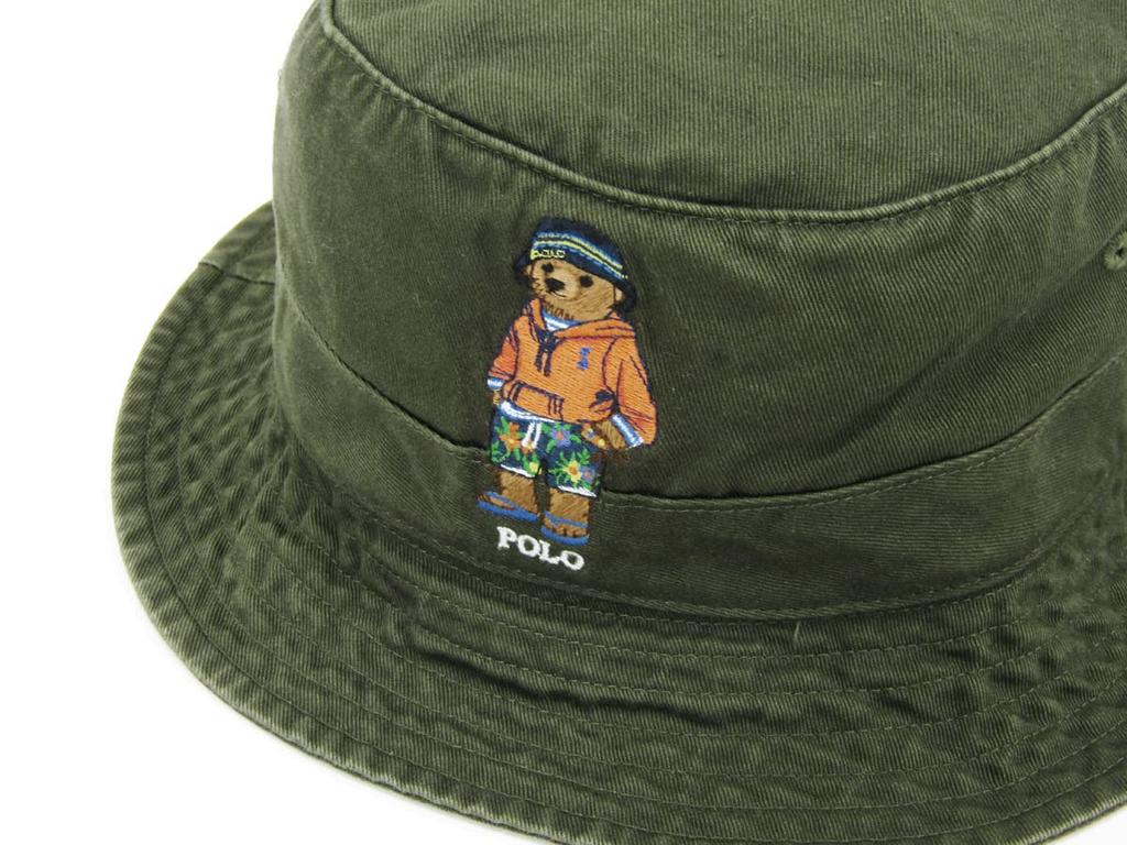 (Поло Ральф Лорен) POLO Ralph Lauren Мужская Женская Хлопковая Панама Кепка с Вышивкой Медведя Поло 0108997 Размер LXL COMPANYOLVFSHORTS [Б/У]