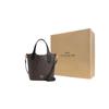 Coach Hanna 18 Brand Logo Magnetic Snap Detachable Bucket Bag Women Shoulder Bag Gold Brown Black CR256-IMAA8