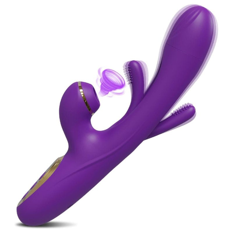 Vibro Rabbit Clitsuck 13 x 3.6cm Violet - MyPlayToys - Rabbits Vibrants