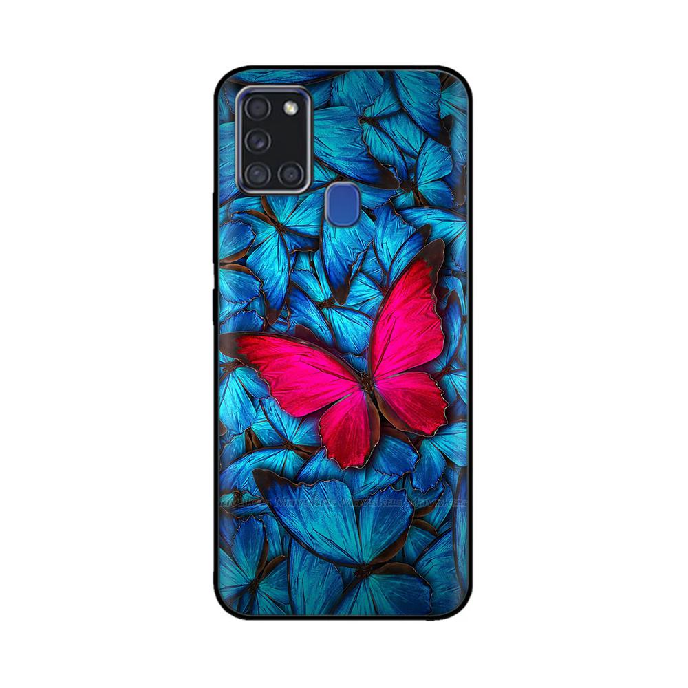 For Samsung A21S Case Silicone Back Protector Phone Soft TPU bumper Case on For Samsung Galaxy A21s GalaxyA21s A 21s a217 Cover
