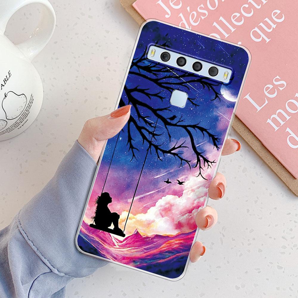 For TCL 10L Cases T770H T770B Cover Shockproof Clear Soft Silicone Phone Case For TCL 10 Lite /TCL10T TCL10Lite Fashion Funda