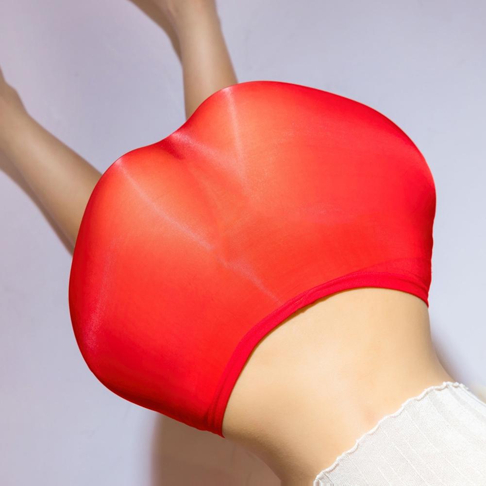 Женские сексуальные трусики Маслянистые блестящие Прозрачное нижнее белье Эластичные трусы-боксеры Sissy