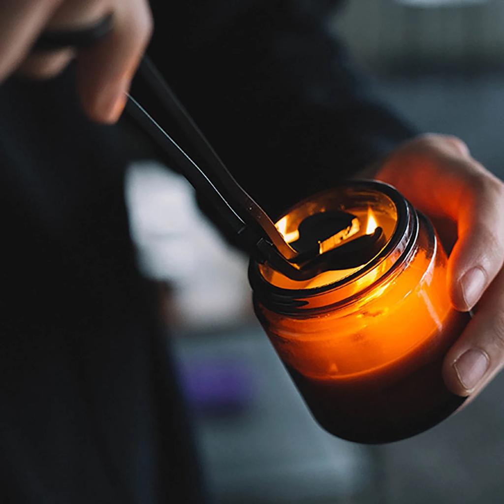 1pc-Candle Wick Trimmer Black Controllable Candle Tools Electroplating Technology Candle Cutter Candle Wick Scissors Trimmer For