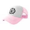 Black Dream Theater Logo Mesh Baseball Cap Unisex Fashion Hat Hat Adjustable Polyester Trucker Cap Wholesale New Trucker Caps