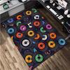 1Pc Turntable Print Rug - home decoration Carpet For Living Room Bedroom Flooring Computer Chair Area Rug
