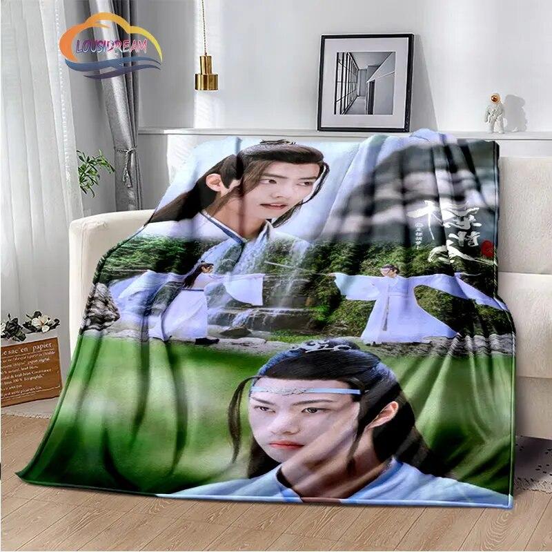 The Untamed Flannel Blankets Popular Tv Weiwuxian Blanket Portable Warm Blanket for Sofa Bed Soft Gifts Girls and Fans