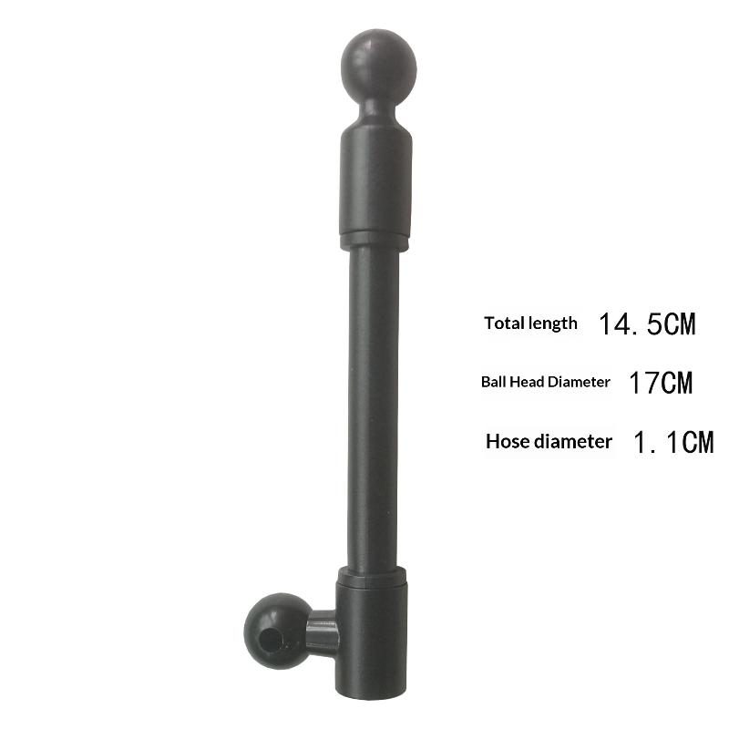 Adjustable Long Arm Dual Ball Head Extension for Car Phone Mount Universal Holder Rod Accessory for Dashboard Versatile Positioning