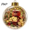 Christmas Theme Hanging Charms Tree Crystal Ball Pendant with LED Light, Built-in Christmas-themed Durable Acrylic Holiday Pendants Pattern