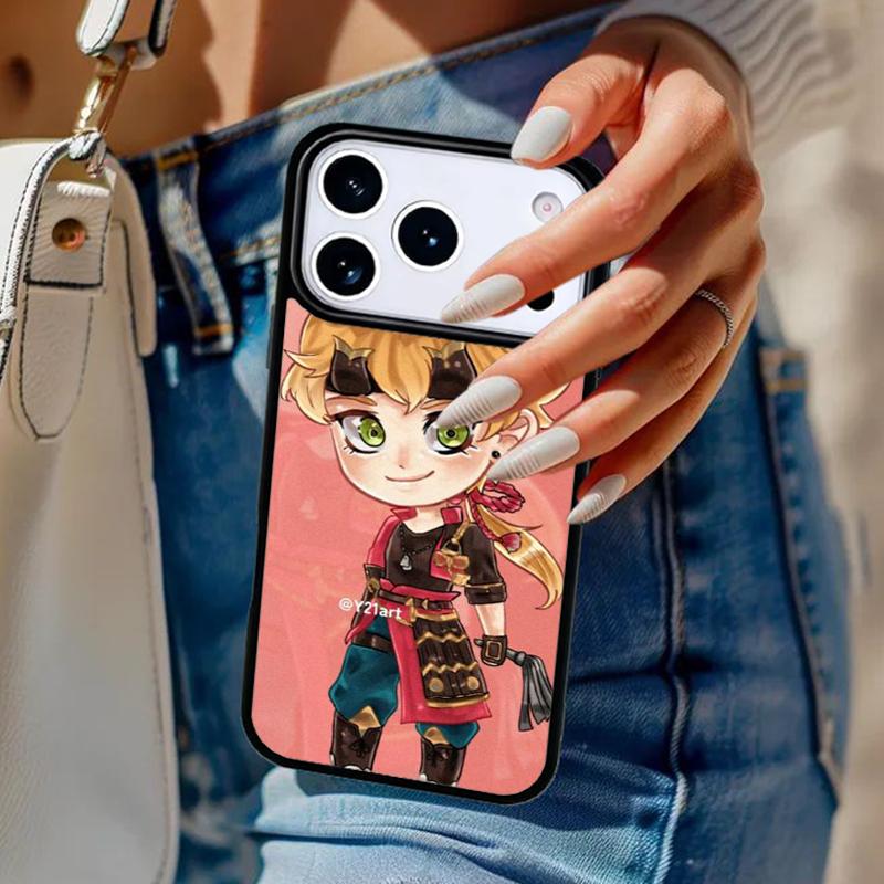 Чехол для телефона Thoma Genshin Impact Для iPhone 17 Air 14 15 13 12 Max Чехол Для Apple 16e 11 Pro Max Plus Coque