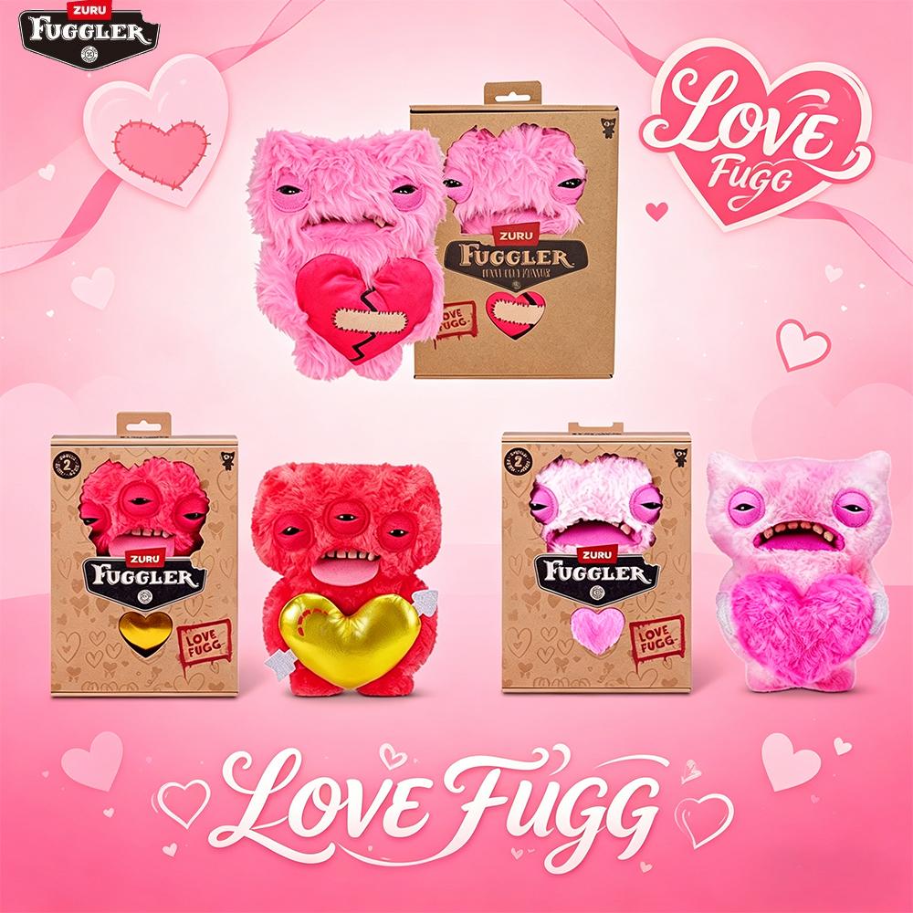 Официальная мягкая игрушка Fuggler Love Fugg Зверушка с необычными зубами Пушистый Мягкий Любимчик Подарок на праздник Модель Сувенир для пары В коробке