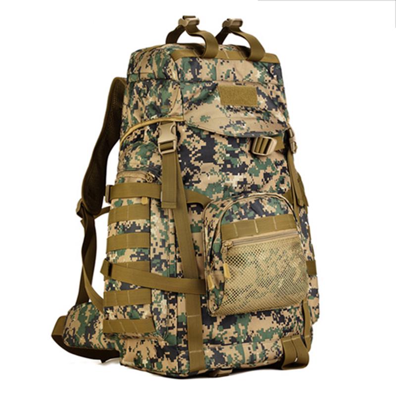 60L 3D Nylon Outdoor Sport Military Tactical Climbing Mountaineering Camping Hiking Trekking Bag