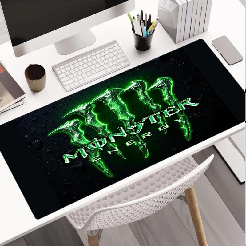 Коврик для мыши Monster Drink, Резиновая основа, Коврик для мыши для геймеров и офиса, Игровой стол, Легко чистящийся коврик, Офисный вентилятор, Подарки
