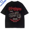 Grandpas Ride Motorcycles TShirt Vintage Since 1959 Birthday Gift Motorcycle Bike Graphic TShirts Plus Size Unisexs Clothes