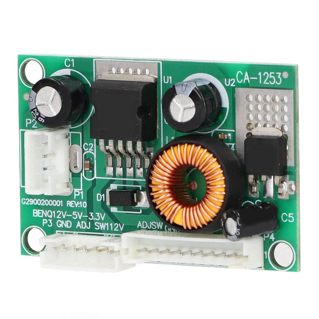 2Pcs Voltage Converter Module PCB LCD Power Supply Board with 3 Interface 12V To 5V 3.3V