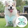 Daily Public X-shaped Double Locking Dog Harness Vest with Leash, Green
