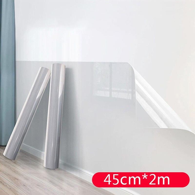 Защитная пленка для стен Кухонная маслостойкая наклейка на стену Прозрачная водонепроницаемая грязеотталкивающая электростатическая защитная пленка Домашний декор