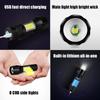 Мини УФ-фонарик LED Перезаряжаемый Фонарик Портативный USB-зарядка Фонарик Высокомощный Power Bank Кемпинг Водонепроницаемый Дальнобойный Фонарь