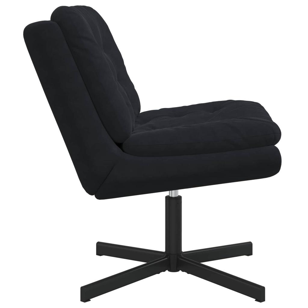 Rotating Relaxation Chair Black 63 x 75 x 76 cm Velvet