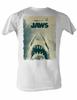 Jaws Poster White Adult T-Shirt