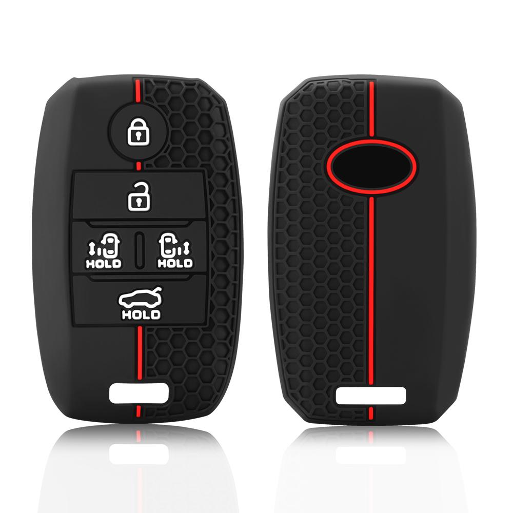 Silicone Car Remote Key Case Cover Fob For Kia New Sedona Grand Carnival Snugly Sorento L580 Kia Doule Carnival Accessories