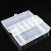 Universal Lure Fishing Compartments Plastic Storage Cases Tackle Box Hand Tool Organizer Two-Sided